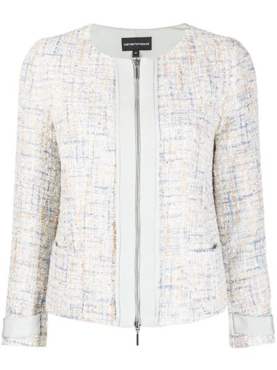 μπουφαν Armani Emporio Formal Tweed Embellished γυναικεια μπλε | GR21356