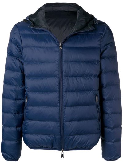 μπουφαν Armani Emporio Front Zip Padded Jacket ανδρικα μπλε | GR79110