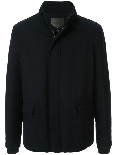 μπουφαν Armani Emporio Padded Fitted Shirt Jacket ανδρικα μαυρα | GR00270