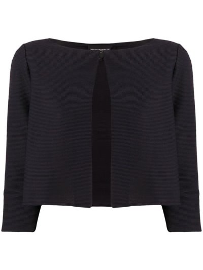 μπουφαν Armani Emporio Ribbed Cropped γυναικεια μπλε | GR08988