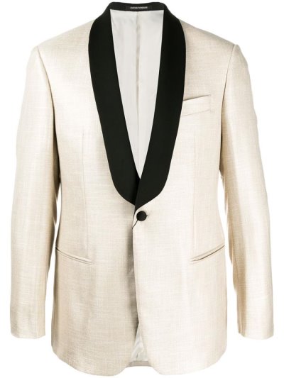 μπουφαν Armani Emporio Satin Trimmed Dinner ανδρικα Μπεζ | GR68567