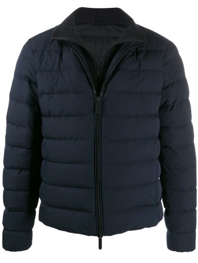 μπουφαν Armani Emporio Zipped Down Jackets ανδρικα μπλε | GR52622