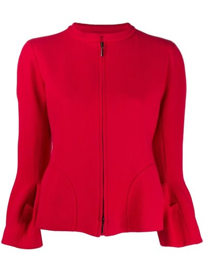μπουφαν Armani Emporio Zipped Fitted γυναικεια κοκκινα | GR07548