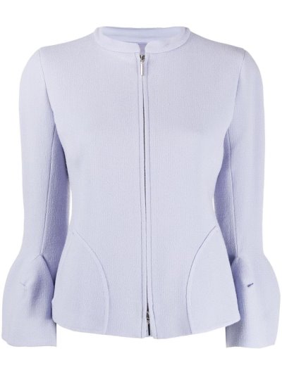μπουφαν Armani Emporio Zipped Fitted γυναικεια μωβ | GR74497