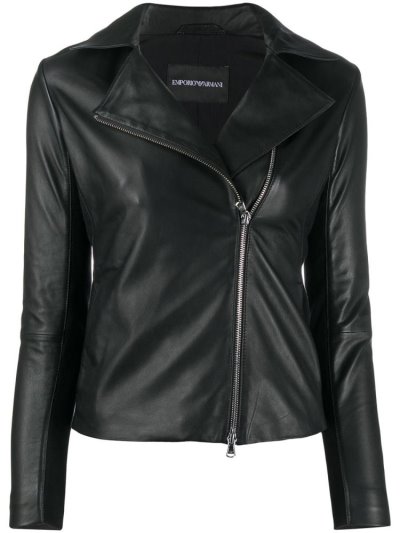 μπουφαν Armani Emporio Zipped ποδηλατου Jacket γυναικεια ασπρα | GR87374