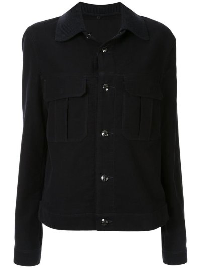 μπουφαν Giorgio Armani Denim Blouson ανδρικα μαυρα | GR18219