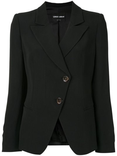μπουφαν Giorgio Armani Off Centre Button γυναικεια μαυρα | GR26244