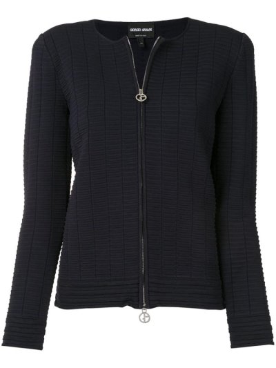 μπουφαν Giorgio Armani Zipped Up γυναικεια μαυρα | GR98160