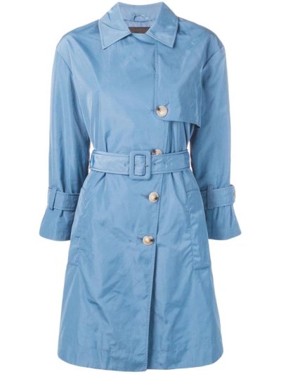 παλτό Armani Emporio Double Breasted Trench Coat γυναικεια μπλε | GR28333