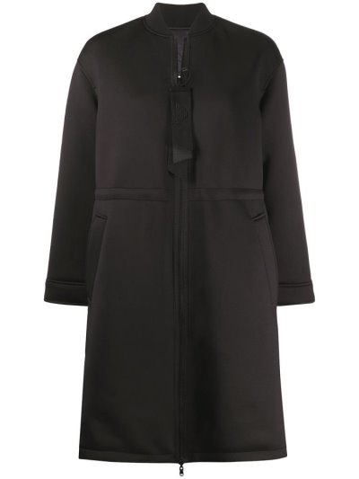 παλτό Armani Emporio Zipped Midi γυναικεια μαυρα | GR65378