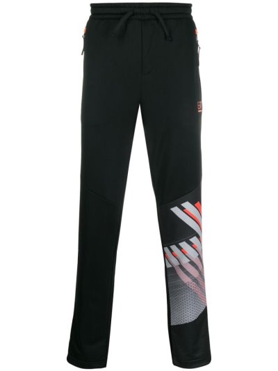 παντελονι Ea7 Emporio Armani Graphic Print tracking ανδρικα μαυρα | GR91149