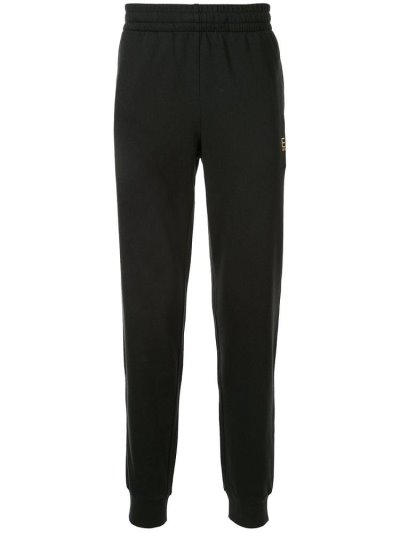 παντελονι Ea7 Emporio Armani Straight Leg βαμβακερα tracking ανδρικα μαυρα | GR59183