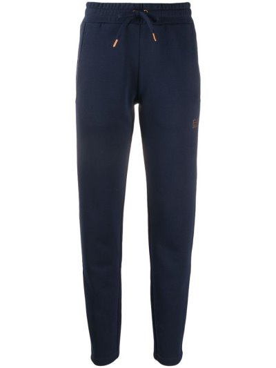 παντελονι Ea7 Emporio Armani Tapered Printed Logo tracking γυναικεια μπλε | GR61984