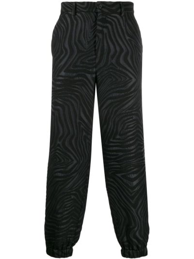 παντελονι Armani Emporio Cuffed Jacquard ανδρικα μαυρα | GR50755