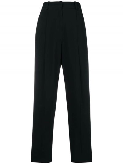 παντελονι Armani Emporio High Waisted Tailored Pants γυναικεια μαυρα | GR02489