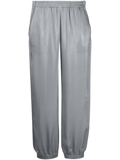 παντελονι Armani Emporio High Waisted tracking γυναικεια γκρι | GR15672