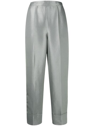 παντελονι Armani Emporio Metallic High waist γυναικεια πρασινο | GR48333