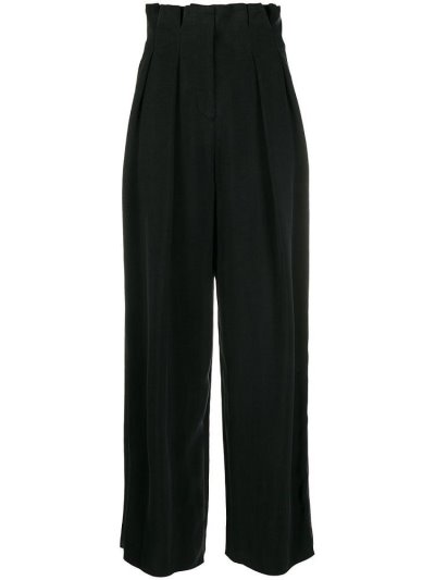 παντελονι Armani Emporio Paperbag waist γυναικεια μαυρα | GR49374