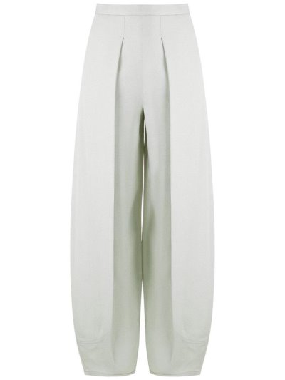 παντελονι Armani Emporio Pleated φαρδια Leg γυναικεια γκρι | GR28007
