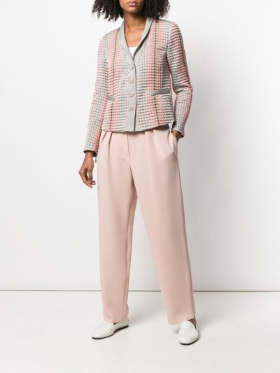 παντελονι Armani Emporio Pleated Detail γυναικεια ροζ | GR44639