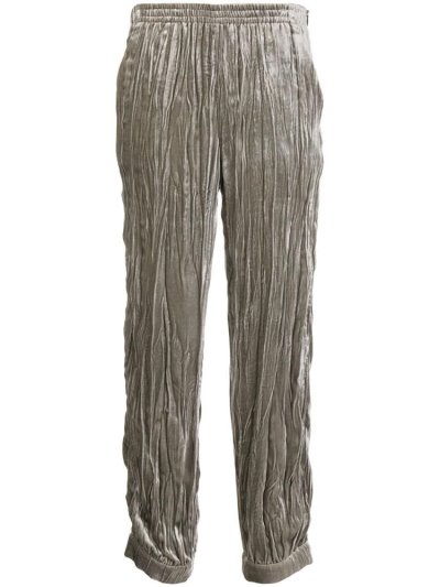 παντελονι Armani Emporio Pleated Tapered γυναικεια γκρι | GR84908