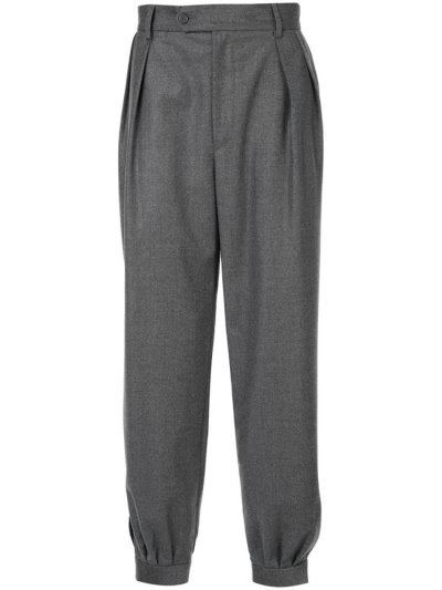 παντελονι Armani Emporio Pleated waist ανδρικα γκρι | GR98431