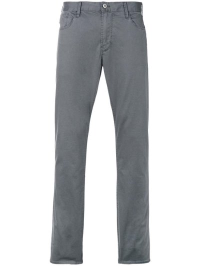 παντελονι Armani Emporio Straight Leg ανδρικα γκρι | GR79947