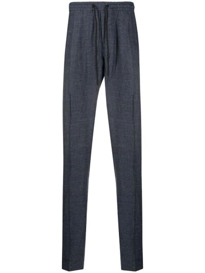 παντελονι Armani Emporio Striped Drawstring waist ανδρικα μπλε | GR84118
