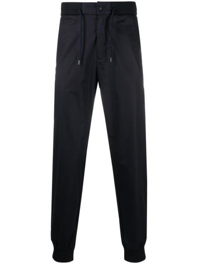 παντελονι Armani Emporio Textured στυλ Cropped tracking ανδρικα μαυρα | GR99214