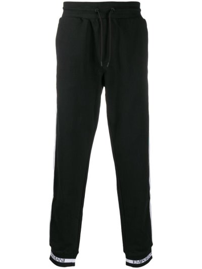 παντελονι Armani Emporio Two Tone tracking ανδρικα μαυρα | GR71097
