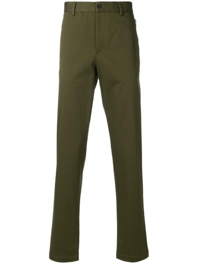 παντελονι Armani Emporio Zip Detailed Straight Leg ανδρικα πρασινο | GR02257