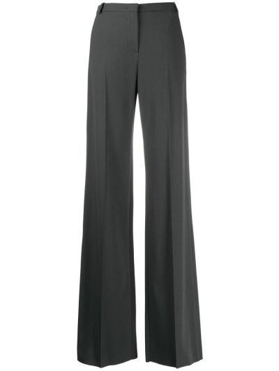 παντελονι Armani Emporio φαρδια Leg High waist γυναικεια γκρι | GR06372
