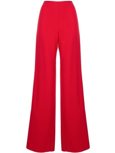 παντελονι Armani Emporio φαρδια Leg High Waisted γυναικεια κοκκινα | GR76844