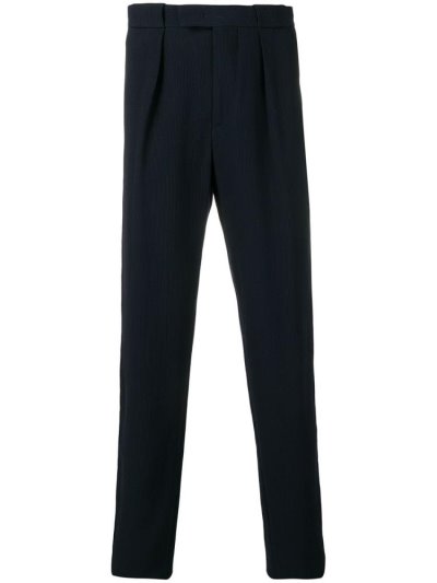 παντελονι Giorgio Armani Corduroy Straight Leg ανδρικα μπλε | GR03580