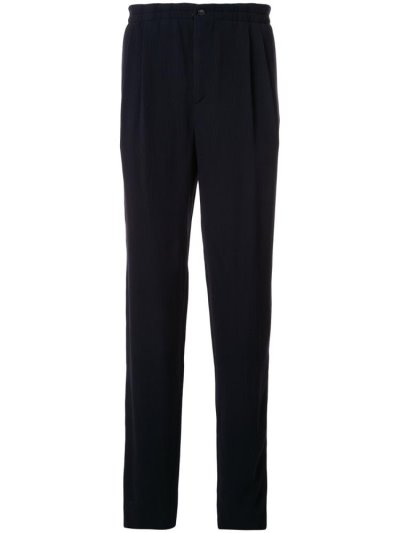 παντελονι Giorgio Armani High Waisted Ribbed ανδρικα μπλε | GR72812