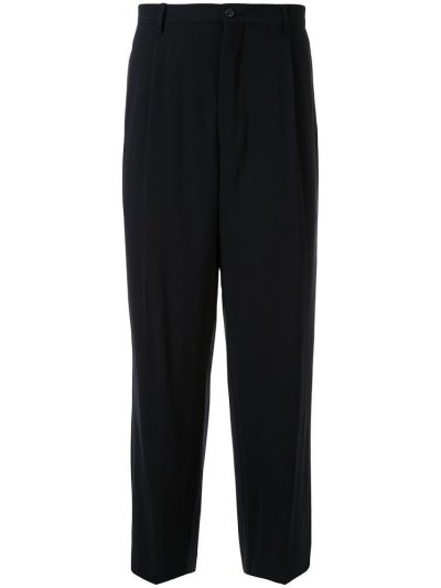 παντελονι Giorgio Armani Mid Rise Straight Leg Tailored Pants ανδρικα μαυρα | GR93135