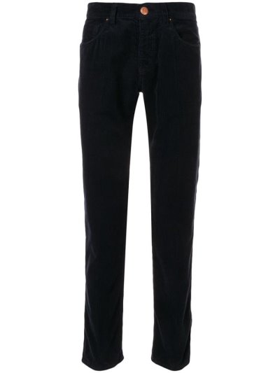 παντελονι Giorgio Armani Slim Corduroy ανδρικα μαυρα | GR58140