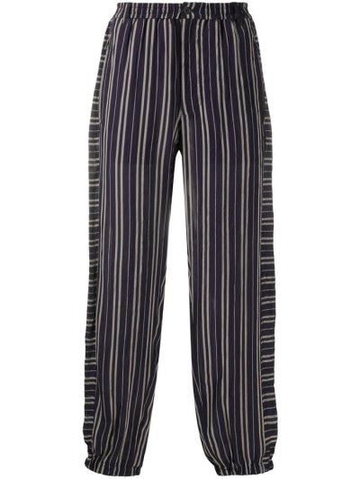 παντελονι Giorgio Armani Striped tracking ανδρικα μπλε | GR10719