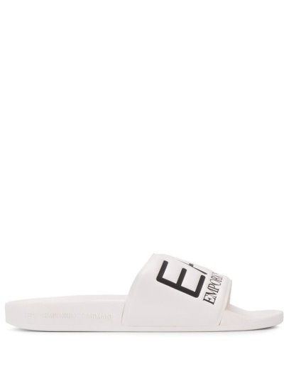 παντοφλεσ Ea7 Emporio Armani Printed Logo γυναικεια ασπρα | GR47227