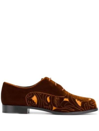 παπουτσια Armani Emporio Cut Out Panel δαντελα Up Shoes γυναικεια καφε | GR00545