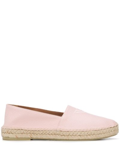 παπουτσια Armani Emporio Logo Embroidered εσπαντριγιεσ γυναικεια ροζ | GR33830