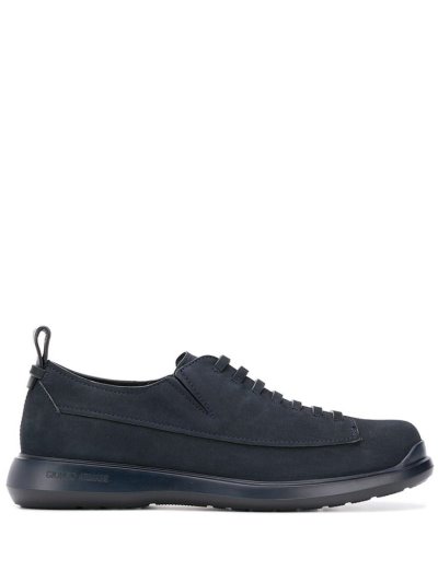 παπουτσια Giorgio Armani Faded δαντελα Up Shoes ανδρικα μπλε | GR88806