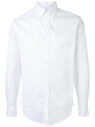 πουκαμισα Armani Emporio Chest Pocket ανδρικα ασπρα | GR20032