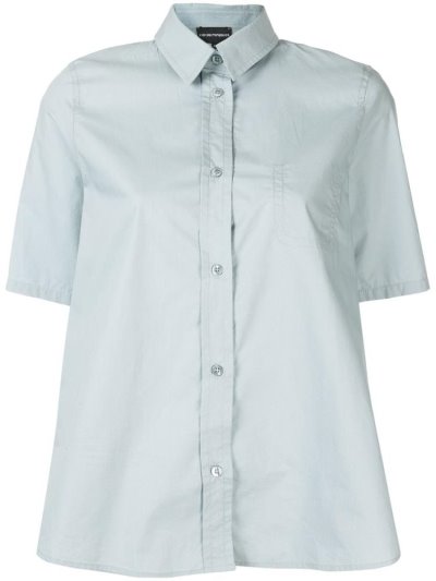 πουκαμισα Armani Emporio Chest Pocket Oversized γυναικεια πρασινο | GR22349