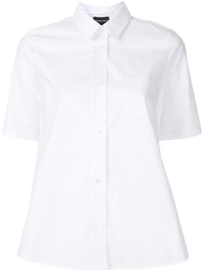 πουκαμισα Armani Emporio Chest Pocket γυναικεια ασπρα | GR62690