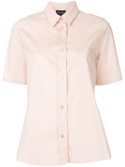 πουκαμισα Armani Emporio Chest Pocket γυναικεια ροζ | GR75238