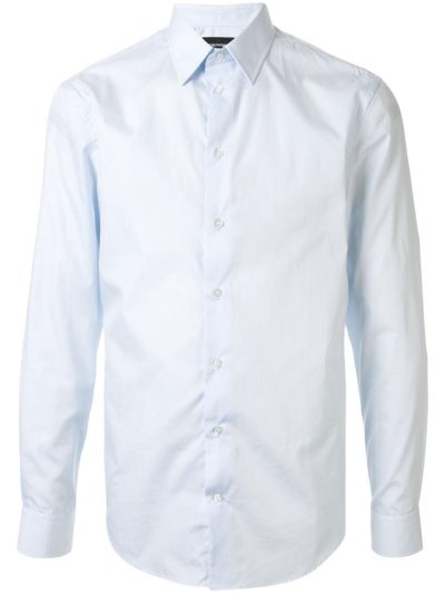 πουκαμισα Armani Emporio Plain ανδρικα μπλε | GR81259