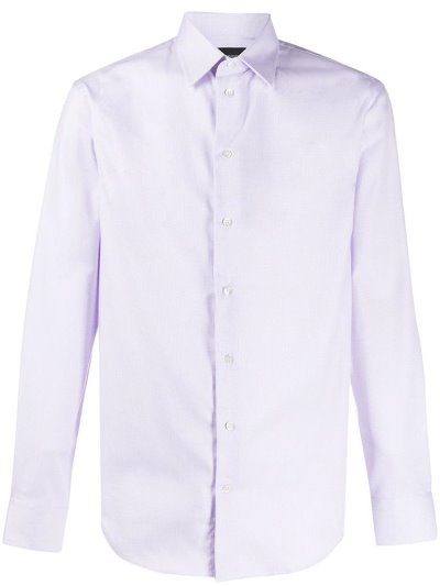 πουκαμισα Armani Emporio Slim Fit ανδρικα μωβ | GR39533