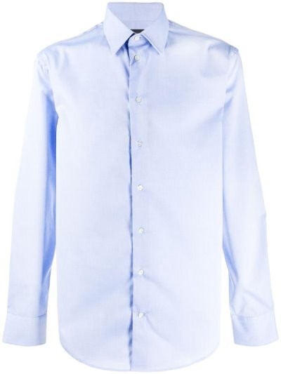 πουκαμισα Armani Emporio Slim Fit ανδρικα μπλε | GR91470