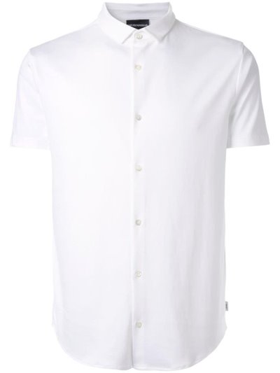 πουκαμισα Armani Emporio Ss Formal ανδρικα ασπρα | GR67220